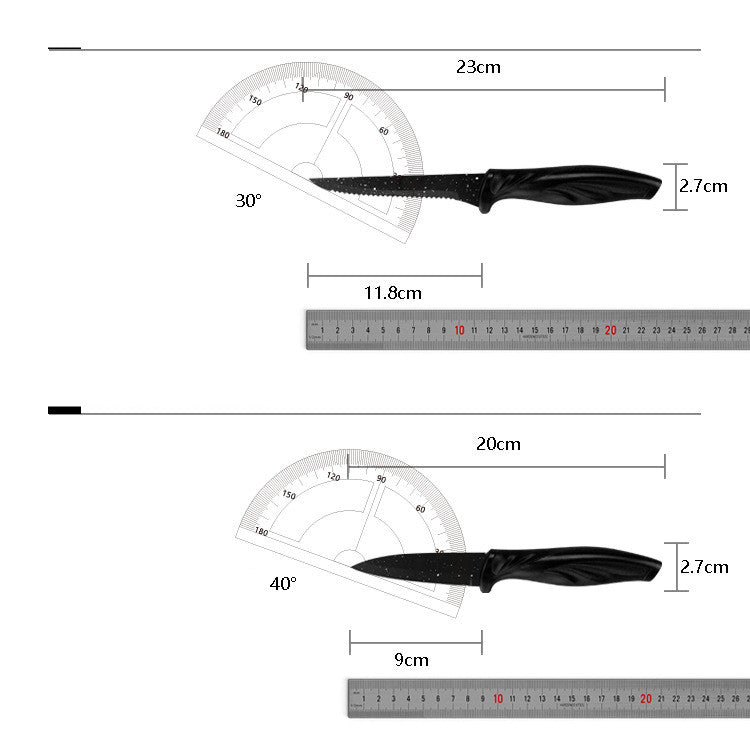 17-Piece Full Stainless Steel Kitchen Knife Set