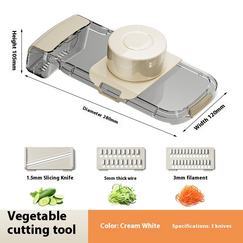 2-in-1 Multifunctional Vegetable Cutter And Drainer Kitchen Gadget