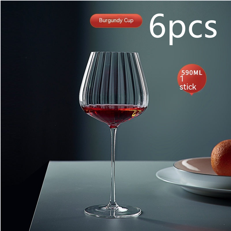 Rainbow Crystal Glass Elegant Burgundy Style Drinkware For Home