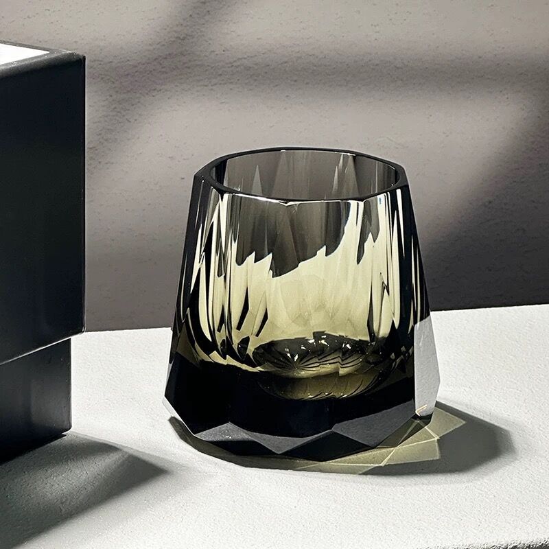 High End Handmade Crystal Glasses Elegant Whiskey And Wine Cups