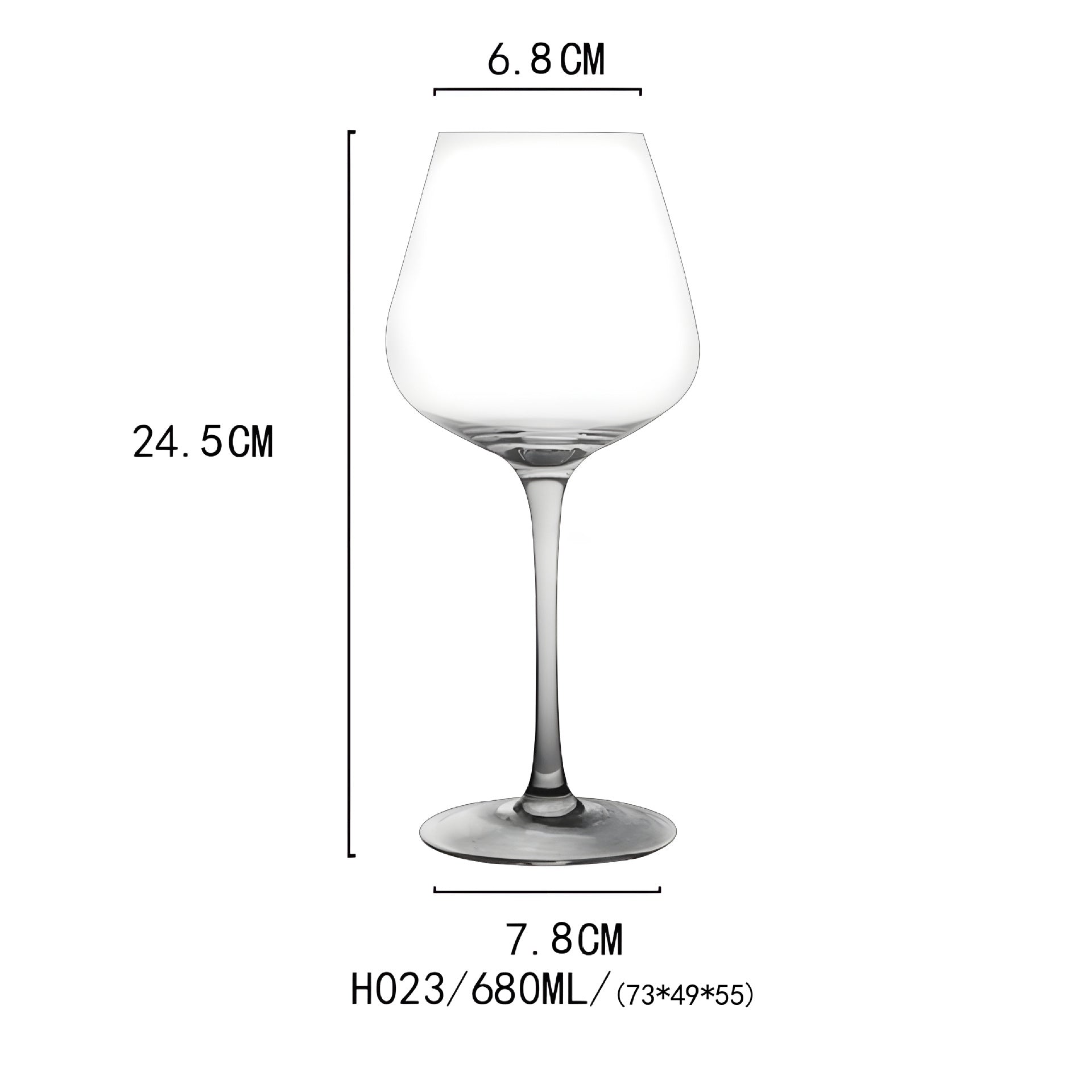 Light Luxury High Grade Crystal Glass Wine Goblet