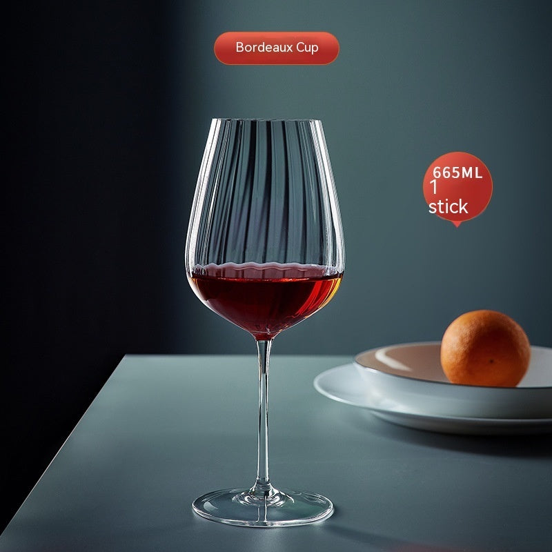 Rainbow Crystal Glass Elegant Burgundy Style Drinkware For Home