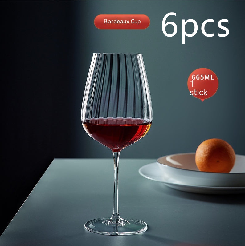 Rainbow Crystal Glass Elegant Burgundy Style Drinkware For Home