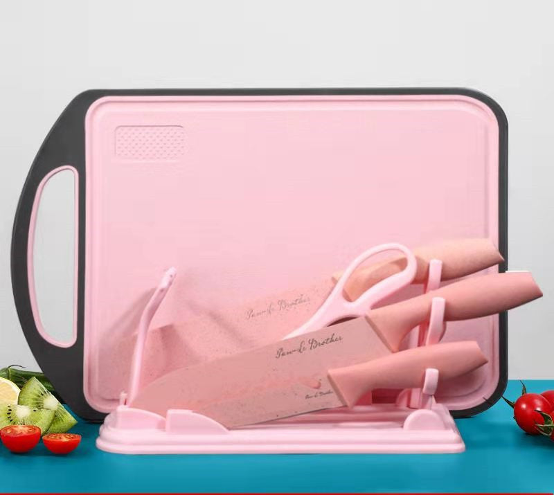 Kitchen Knife And Cutting Board Convenient Two In One Combo
