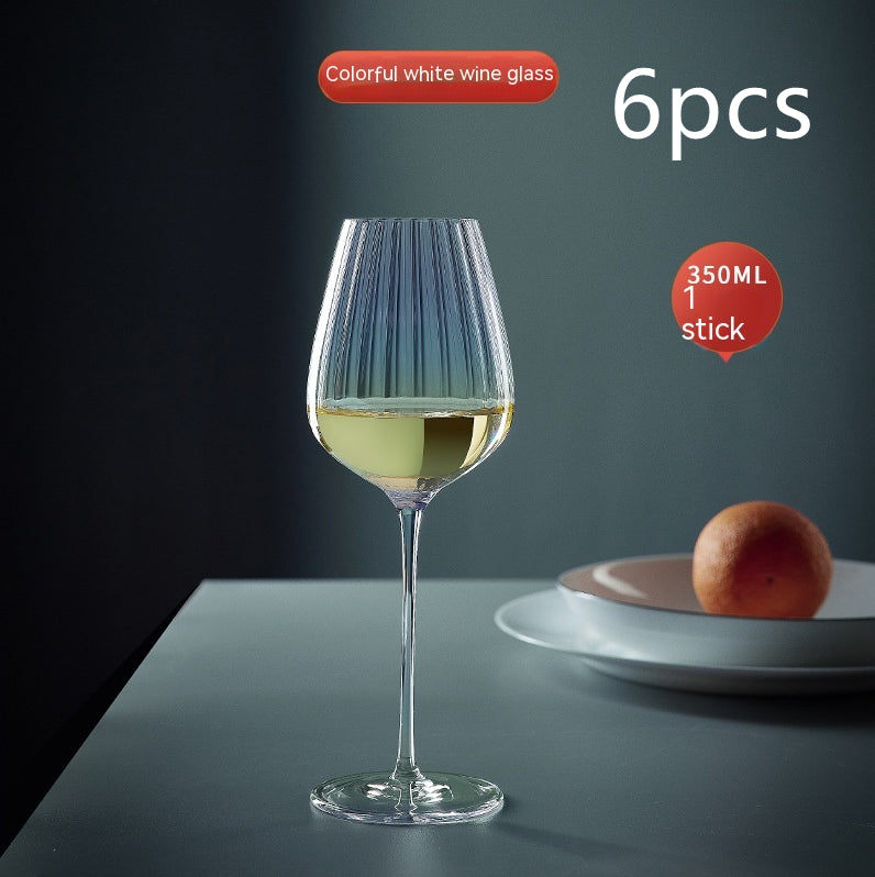 Rainbow Crystal Glass Elegant Burgundy Style Drinkware For Home