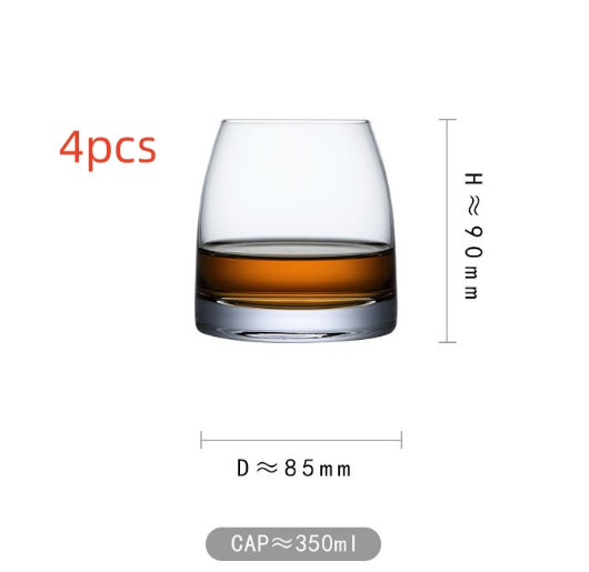 Thick Crystal Glass Durable Elegant Drinkware For Home Use
