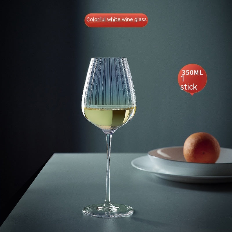 Rainbow Crystal Glass Elegant Burgundy Style Drinkware For Home