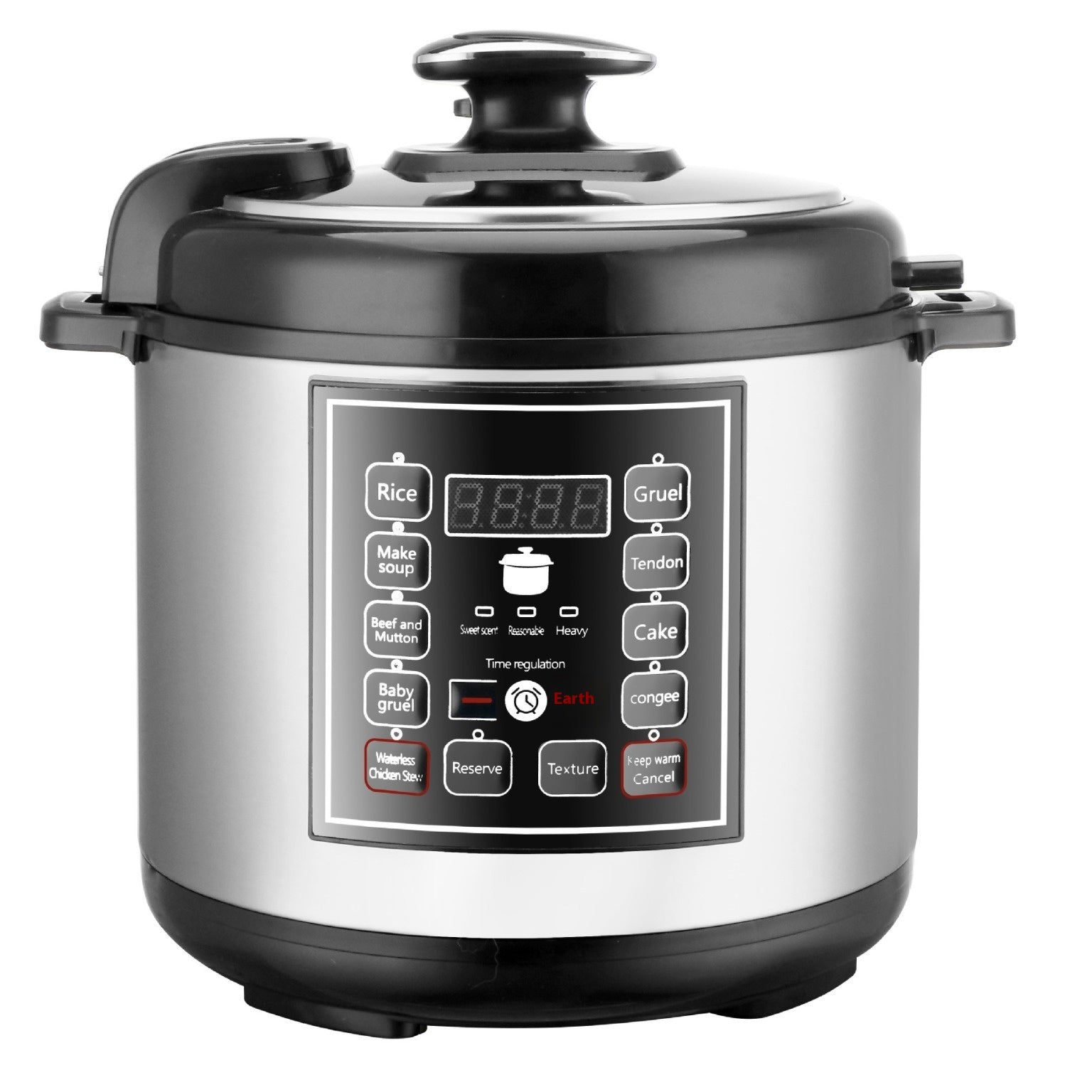 5L Multifunction Pressure Cooker With Timer And Reservation Features
