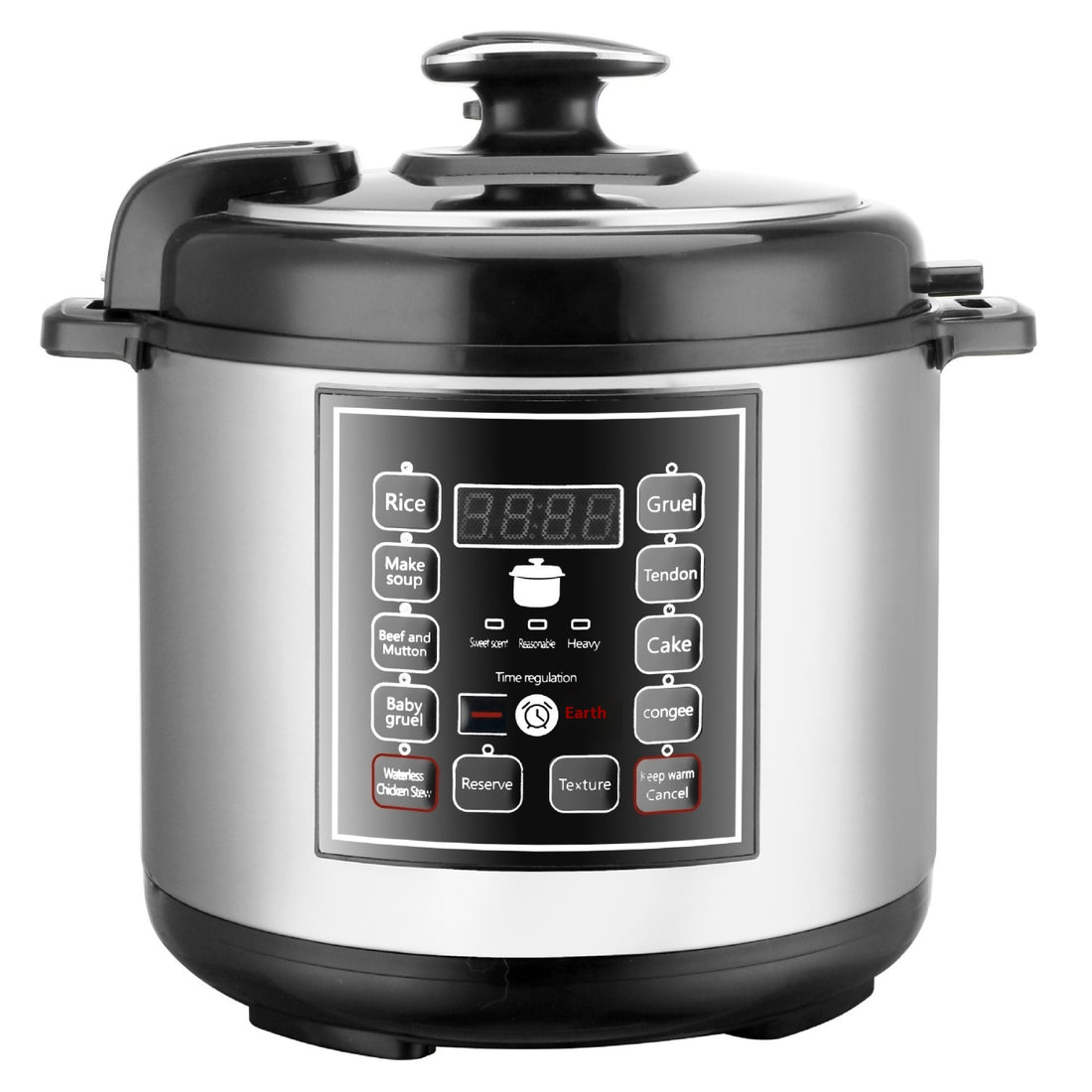 5L Multifunction Pressure Cooker With Timer And Reservation Features