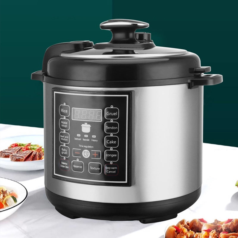 5L Multifunction Pressure Cooker With Timer And Reservation Features