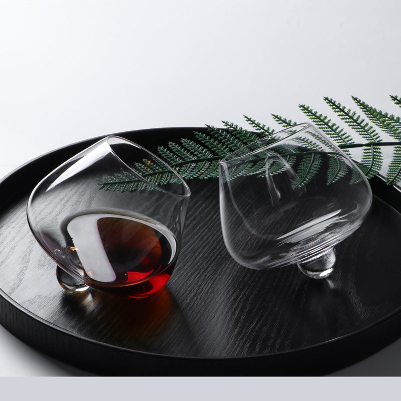 Creative Spinning Crystal Glass Whiskey Tumbler Shaker Cup