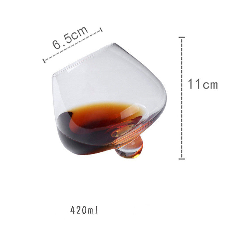 Creative Spinning Crystal Glass Whiskey Tumbler Shaker Cup