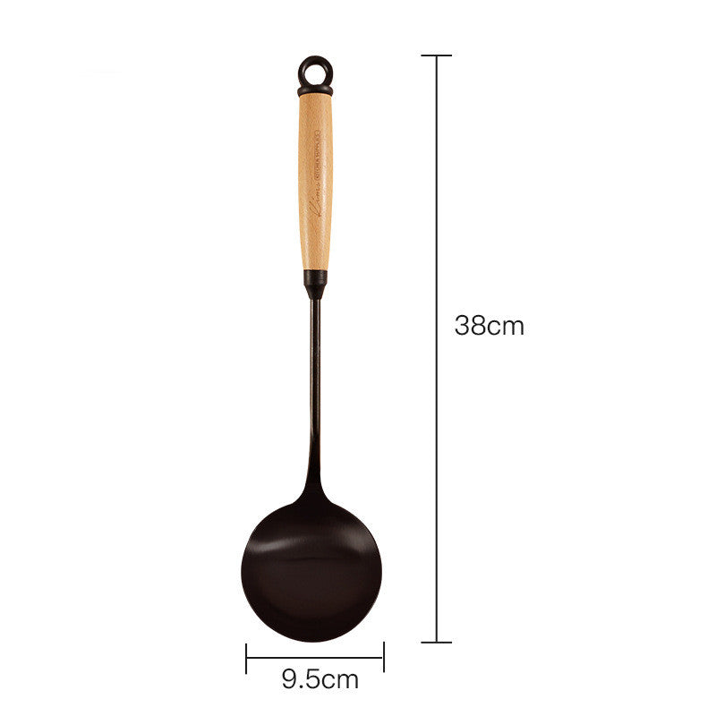 Household Kitchen Cooking Utensils Set With Wooden Handles