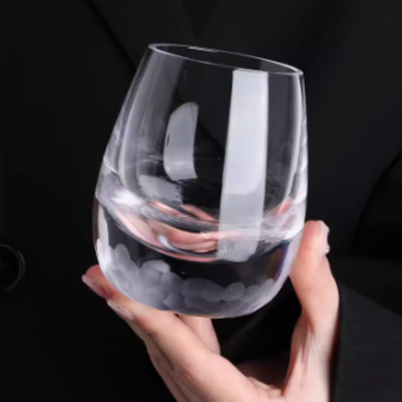 Hand Carved Crystal Glass Elegant Premium Drinkware Design