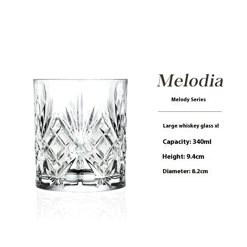Crystal Glass Drinkware Set Elegant Durable Glasses For Home Use