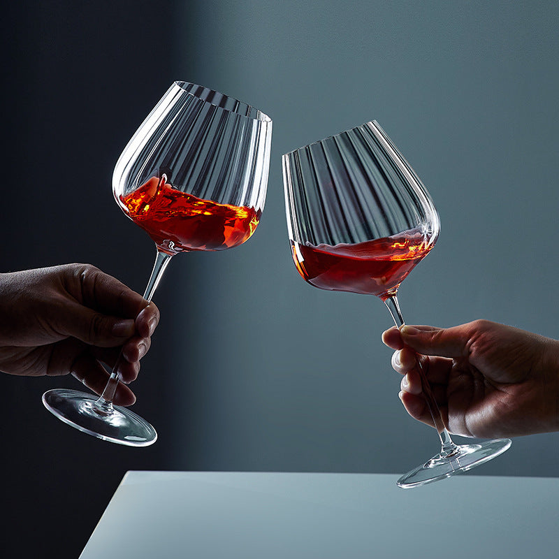 Rainbow Crystal Glass Elegant Burgundy Style Drinkware For Home
