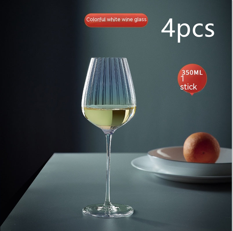 Rainbow Crystal Glass Elegant Burgundy Style Drinkware For Home