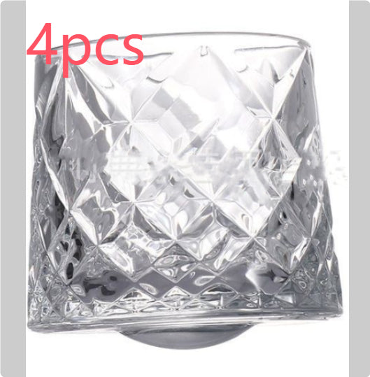 Rotating Crystal Glass For Smooth Swirling And Elegant Serving