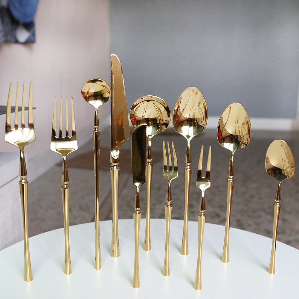 Four-Piece Fork and Spoon Steak Cutlery Set