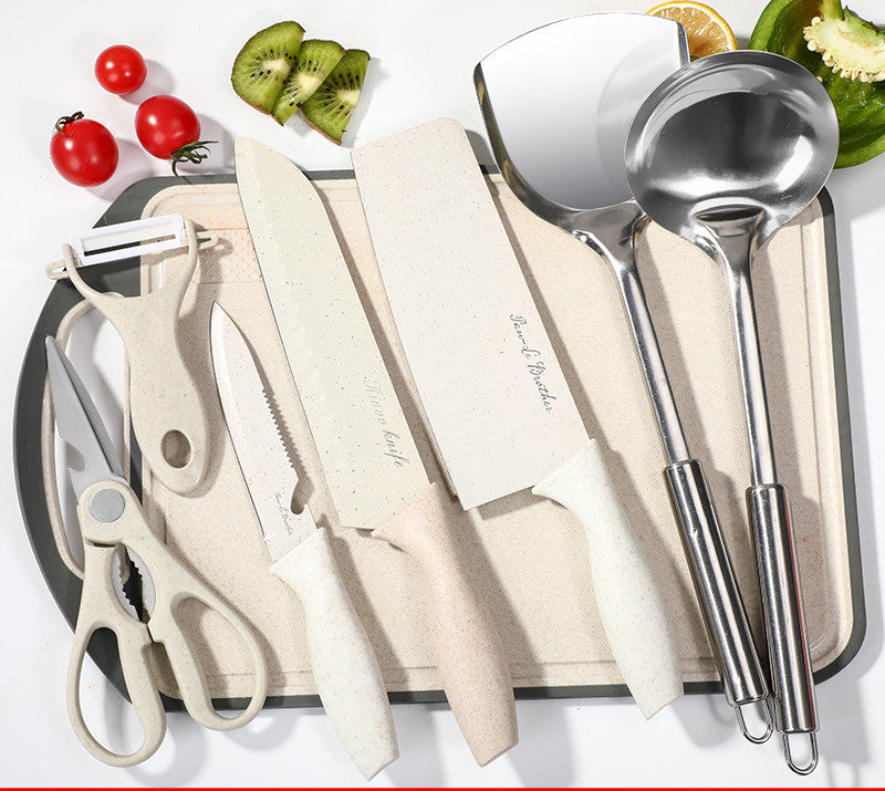 Kitchen Knife And Cutting Board Convenient Two In One Combo