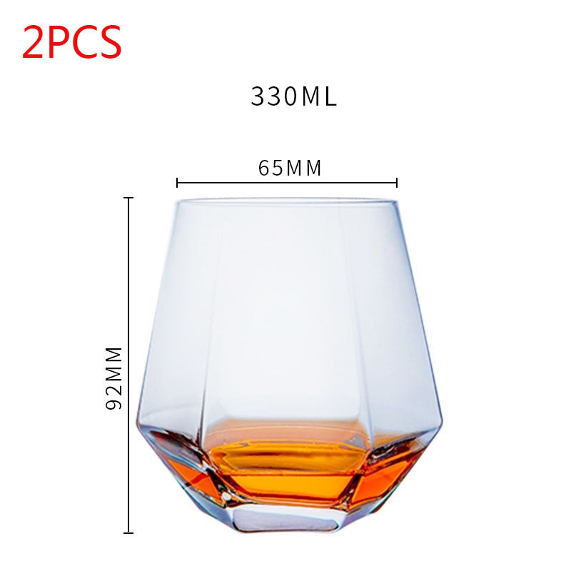 Handmade Crystal Glass Tumbler Elegant Premium Drinkware Design