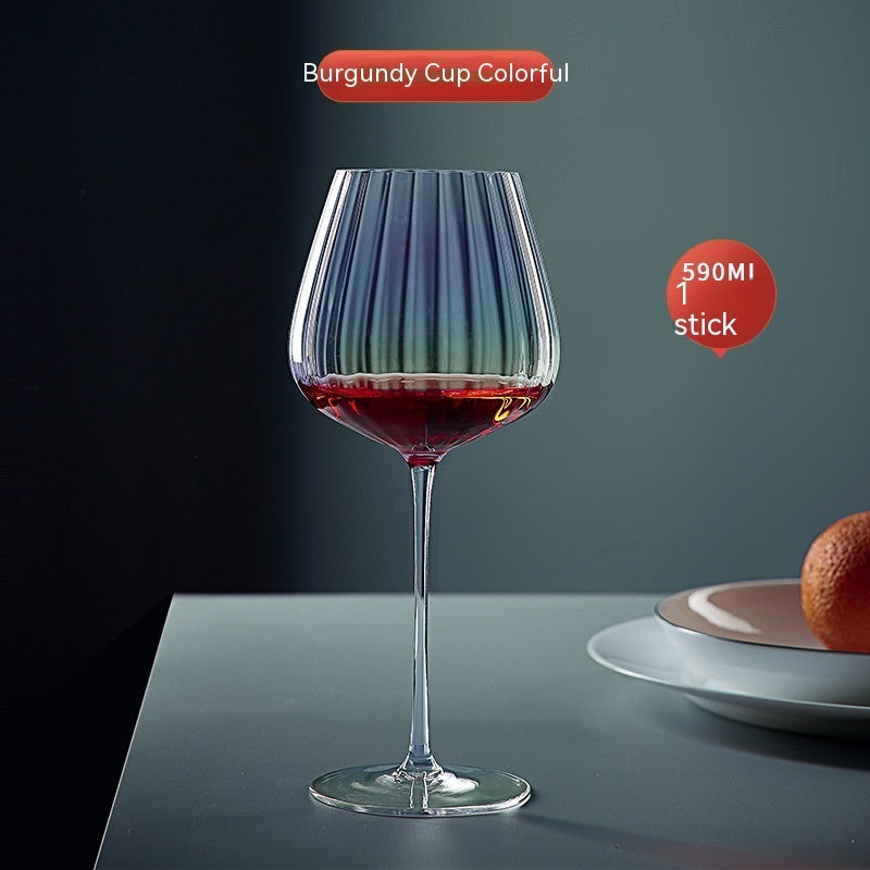 Rainbow Crystal Glass Elegant Burgundy Style Drinkware For Home