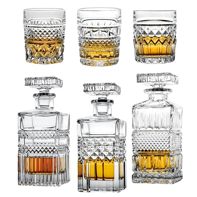 European Style Creative Crystal Glass Wine And Whiskey Drinking Set