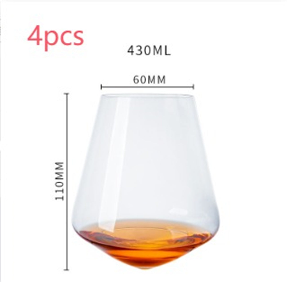 Handmade Crystal Glass Tumbler Elegant Premium Drinkware Design