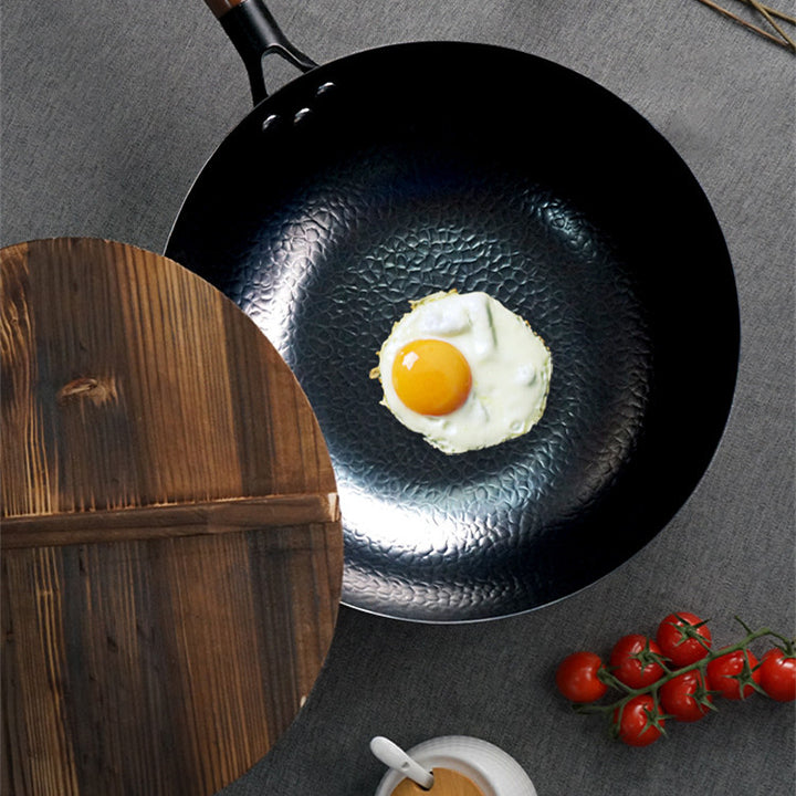 Household Nonstick Flat Bottom Wok Frying Pan 32cm