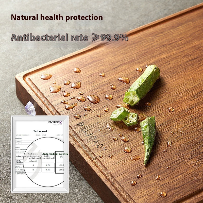 Solid Wood Cutting Board Antimildew Antibacterial Kitchen Chopping Board