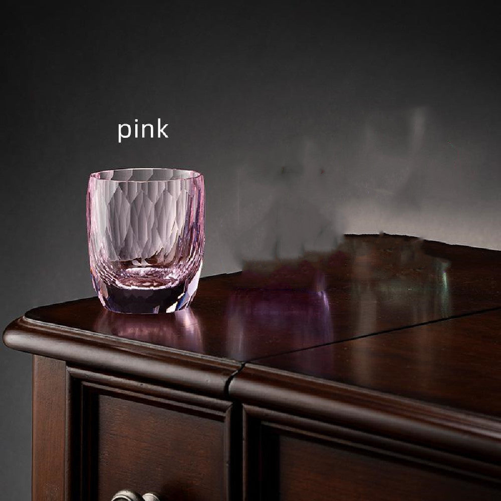 Handmade Crystal Glass Cup Elegant Whiskey Drinking Tumbler