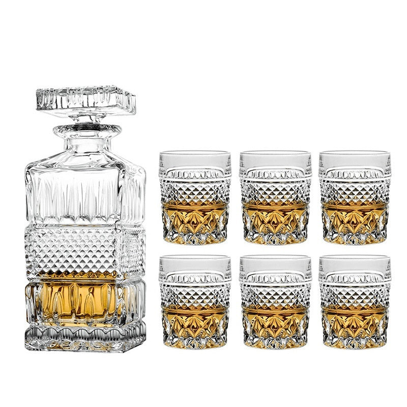 European Style Creative Crystal Glass Wine And Whiskey Drinking Set