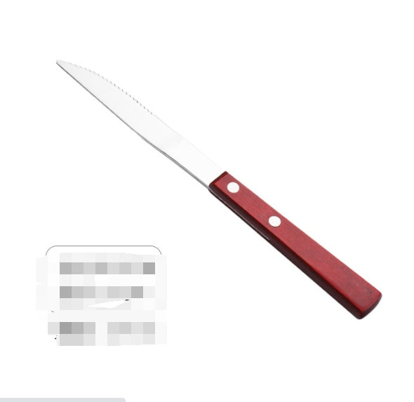 304 Stainless Steel Cutlery Set With Natural Wood Handles