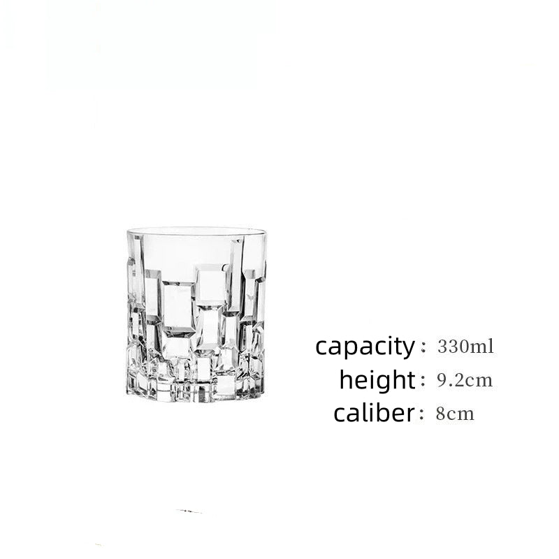 Crystal Glass Drinkware Set Elegant Durable Glasses For Home Use
