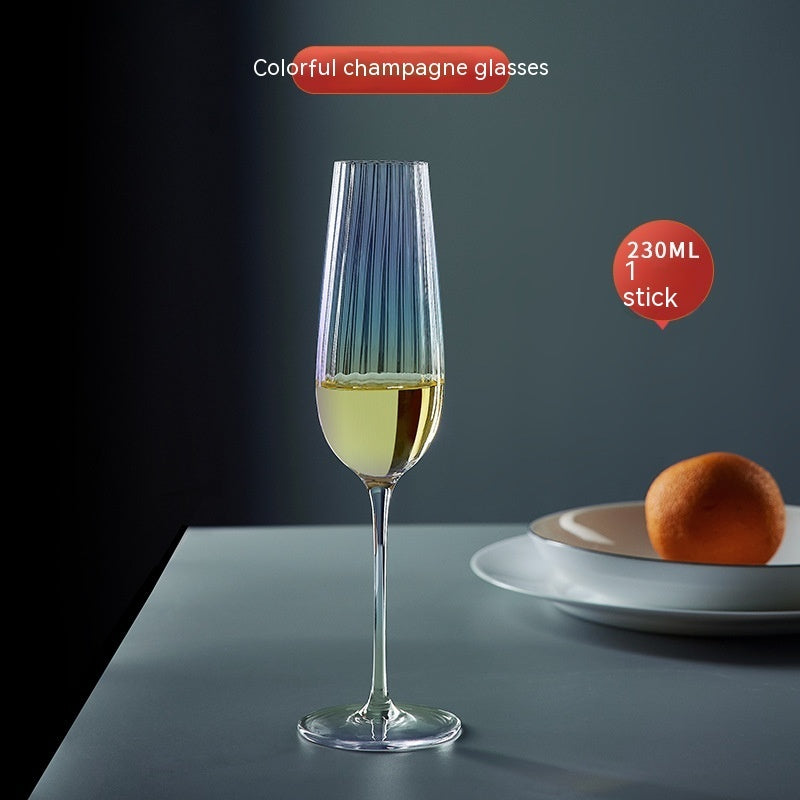Rainbow Crystal Glass Elegant Burgundy Style Drinkware For Home