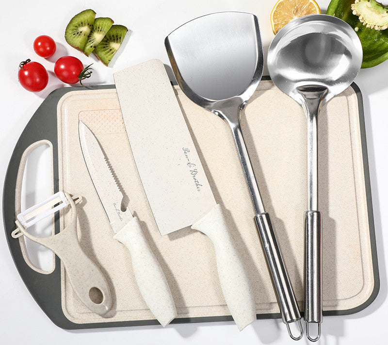 Kitchen Knife And Cutting Board Convenient Two In One Combo