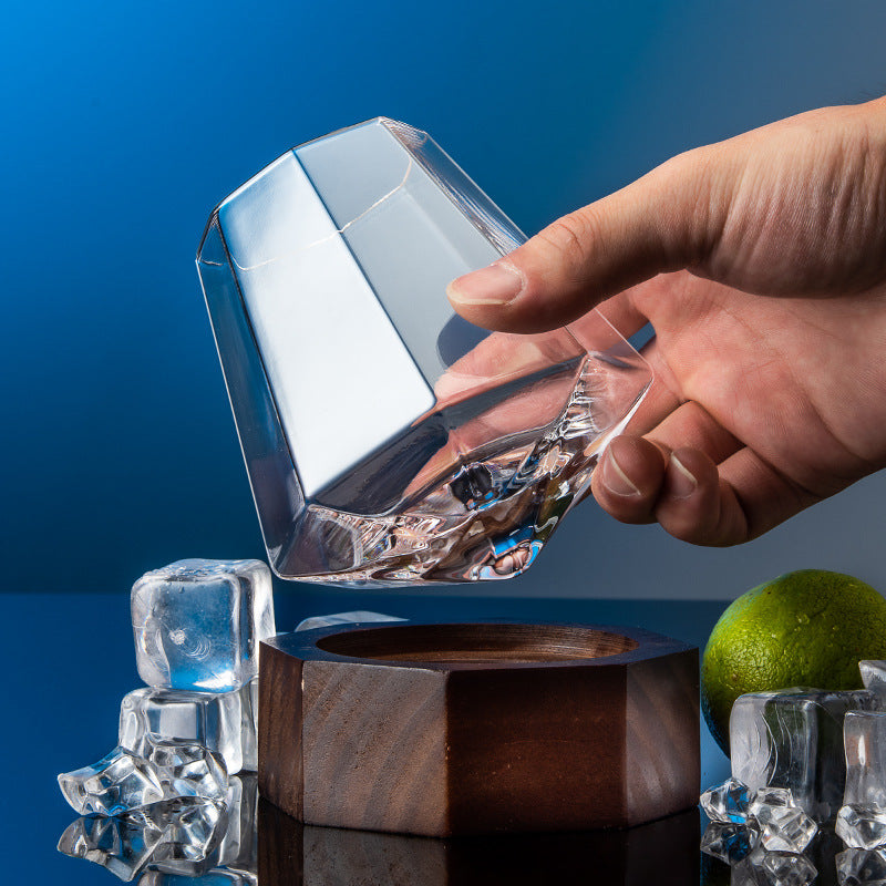 Handmade Crystal Glass Tumbler Elegant Premium Drinkware Design