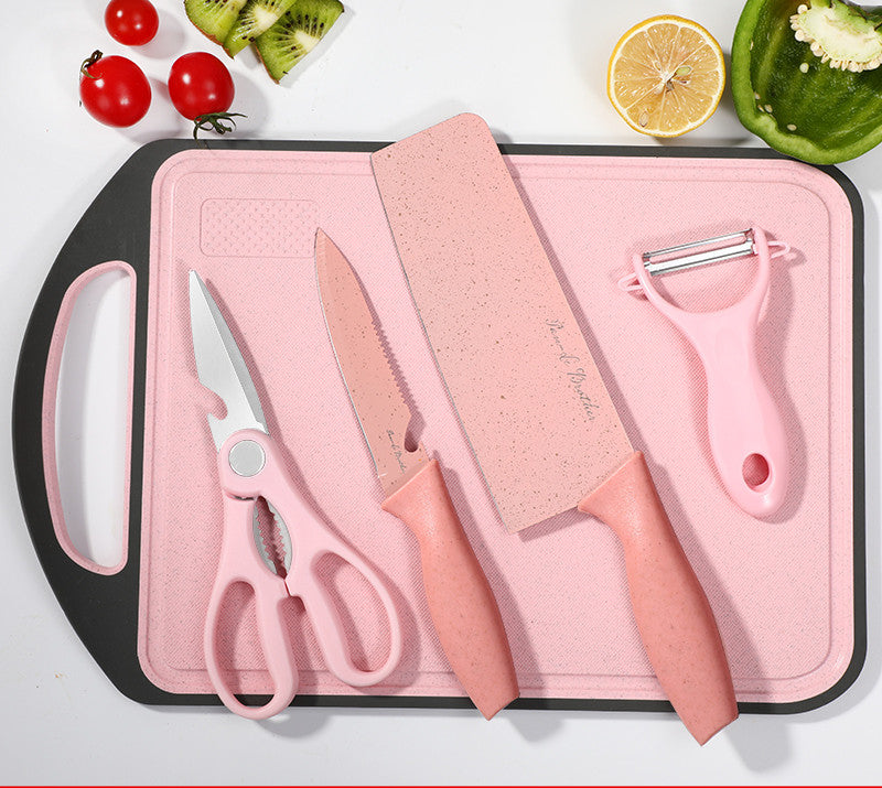 Kitchen Knife And Cutting Board Convenient Two In One Combo
