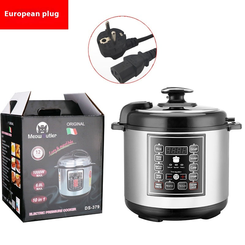 5L Multifunction Pressure Cooker With Timer And Reservation Features