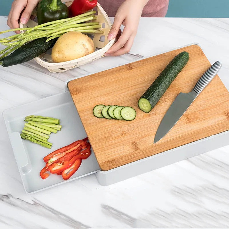 Large Bamboo Cutting Board Durable Kitchen Chopping Board
