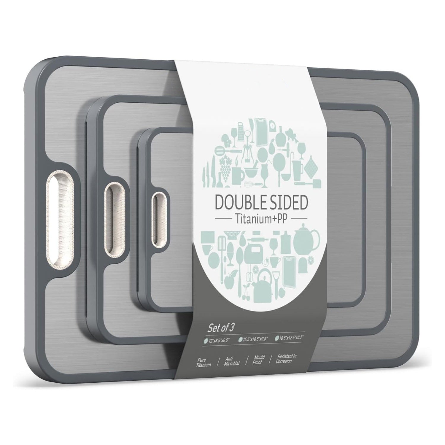 Pure Titanium Wheat Fiber Cutting Board
