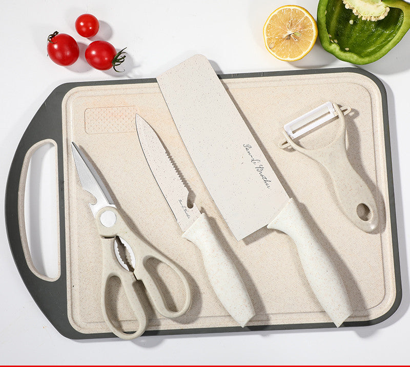 Kitchen Knife And Cutting Board Convenient Two In One Combo