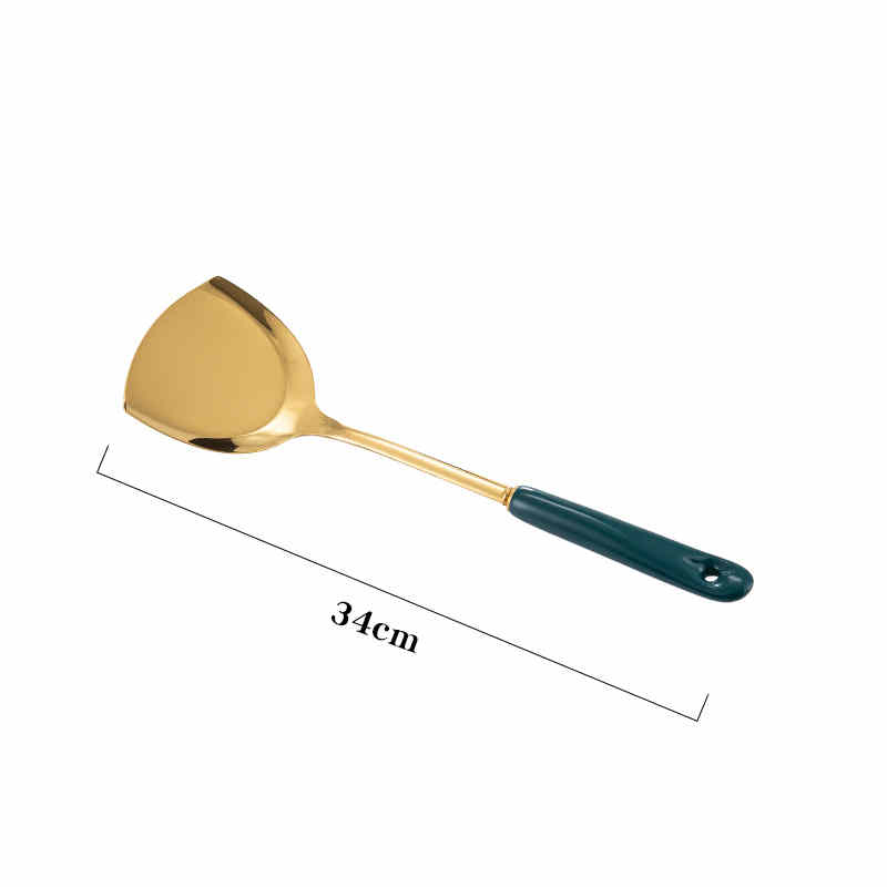 Nordic Stainless Steel Kitchen Spatula With Ceramic Handle